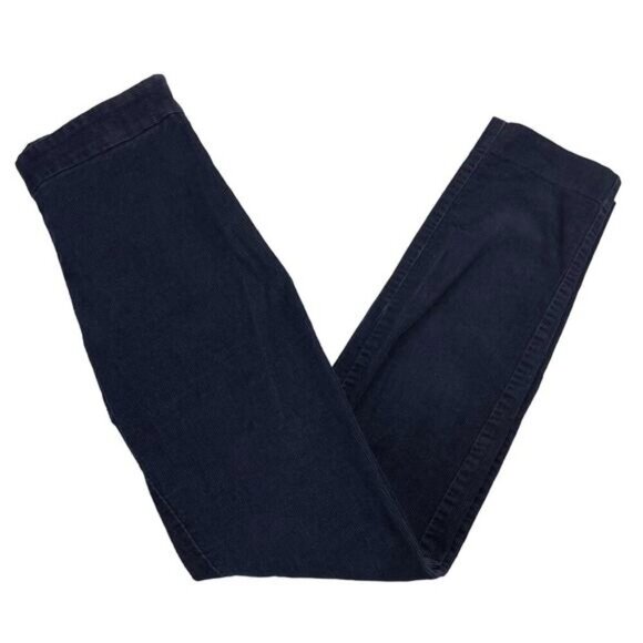 BABATON Aritzia Mitch Corduroy Mid Rise Slim Leg Ankle Pant Sz 0 Blue - Picture 2 of 6